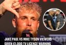 Jake Paul vs Mike Tyson viewers given £1,000 TV Licence warning for streaming fight on Netflix